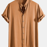 Viscose Stand Collar Shirt