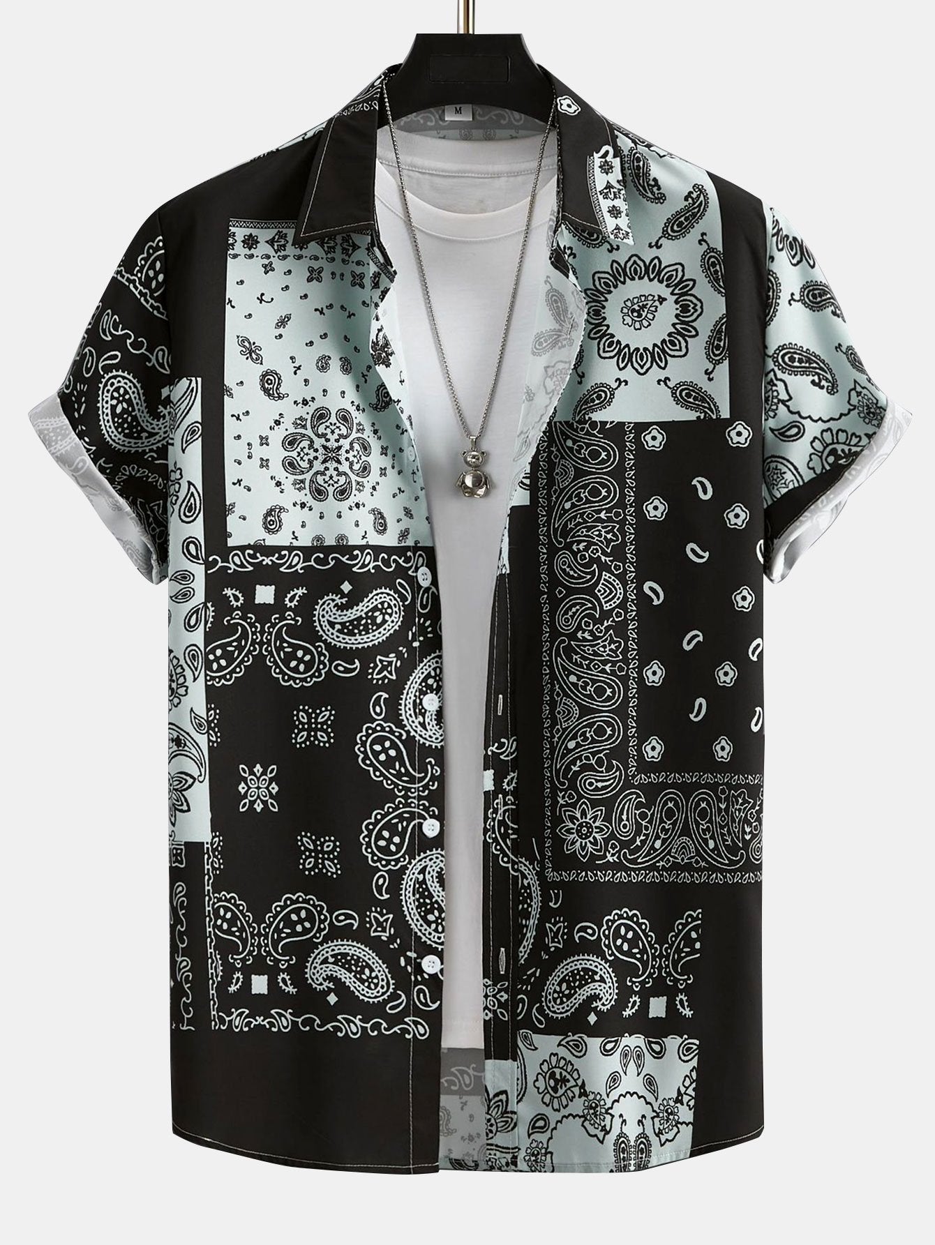 Paisley Patchwork Print Shirt