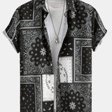 Paisley Print Button Up Shirt