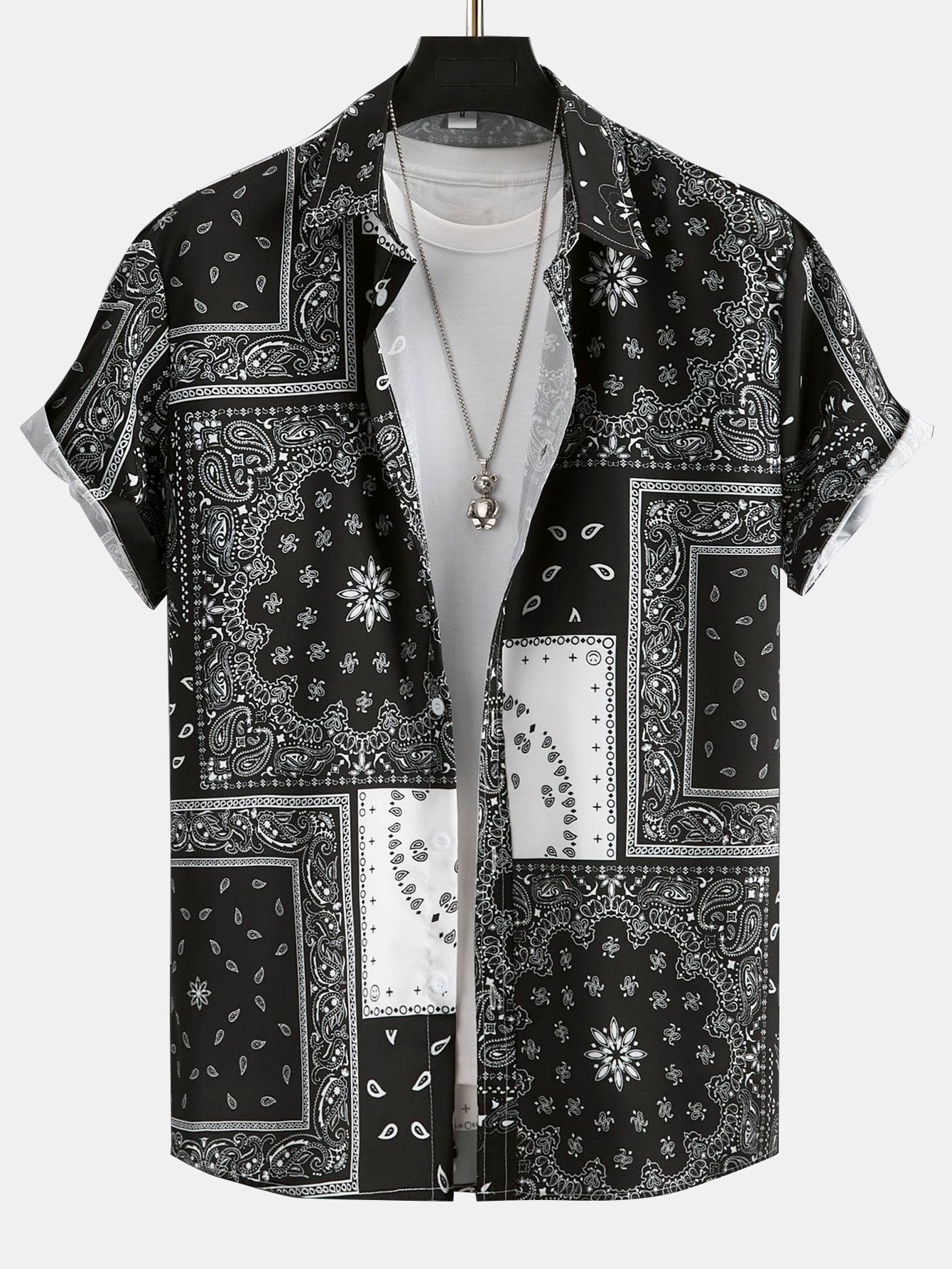 Paisley Print Button Up Shirt