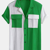 Two Tone Cuban Corduroy Shirt