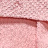 Checkerboard Texture Shirt & Drawstring Shorts Set