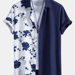 Floral Patchwork Print Button Up Shirt