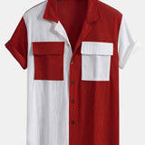 Two Tone Cuban Corduroy Shirt