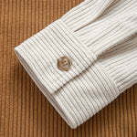 Corduroy Patchwork Shirt & Straight Leg Corduroy Pants Set