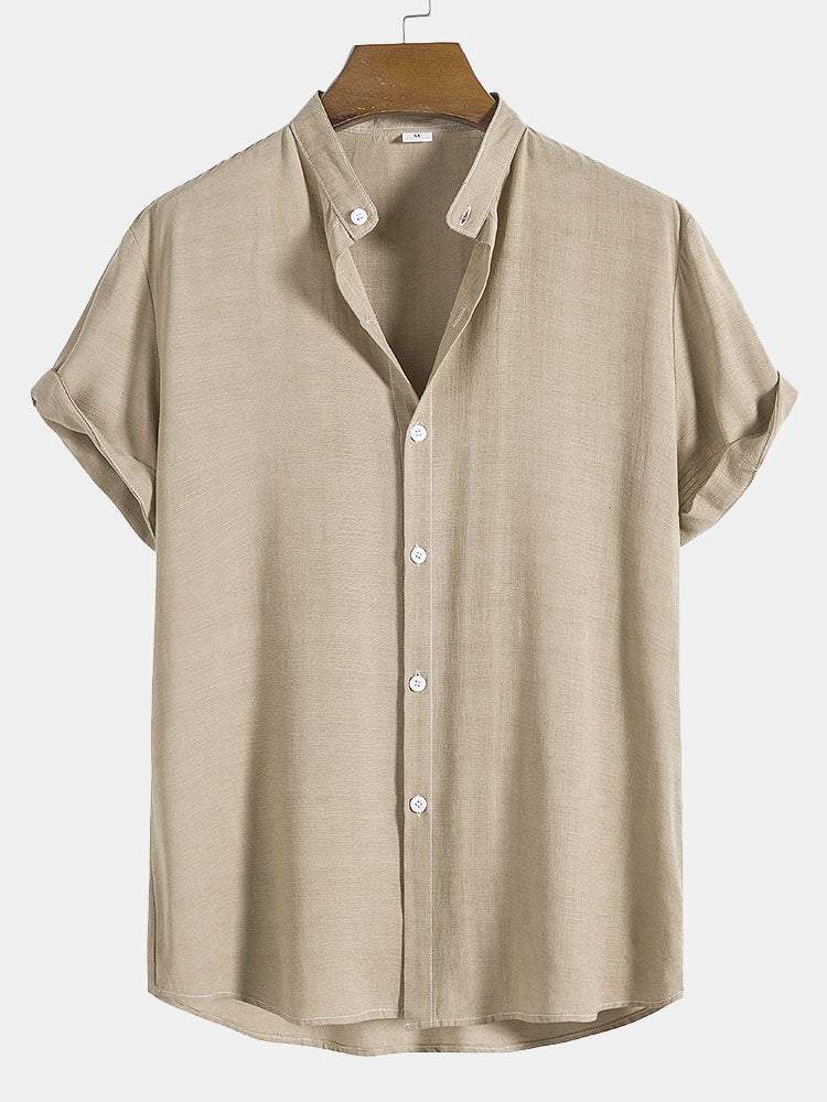 Stand Collar Shirts #This Item Will Shrink After Washing, So We
