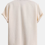 Waffle Polo Collar Shirt