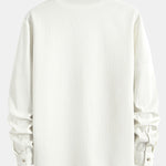 Long Sleeve Waffle Cuban Collar Shirt