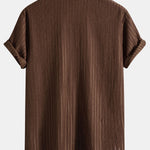 Stripe Jacquard Button Up Shirt