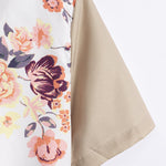 Floral Patchwork Print Button Up Shirt