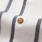 Cotton Blend Striped Cuban Shirt
