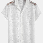 Floral Lace Cuban Shirt