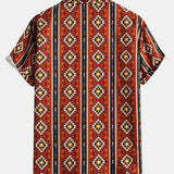 Aztec Geometric Print Shirt