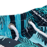 Tropical Print Shirt & Tropical Print Swim Shorts Set