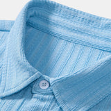 Stripe Jacquard Button Up Shirt