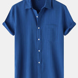 Textured Button Up Shirt