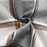 Relax Fit Contrast Corduroy Plaid Hooded Shirt