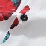Tropical Floral Print Button Up Shirt