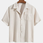 Short Sleeve Corduroy Boxy Shirt & Corduroy Shorts Set