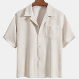 Short Sleeve Corduroy Boxy Shirt & Corduroy Shorts Set