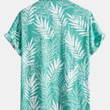 Viscose Leaf Print Shirt