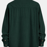 Corduroy Stand Collar Shirt