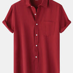 Textured Button Up Shirt
