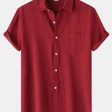 Textured Button Up Shirt