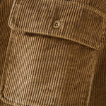 Fleece Lined Cotton Corduroy Button Up Shirt