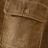 Fleece Lined Cotton Corduroy Button Up Shirt