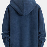 Fleece Lined Corduroy Hooded Overshirt