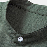 Stand Collar Textured Shirt