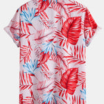 Tropical Print Shirt & Swim Shorts Set