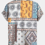 Scarf Print Shirt & Swim Shorts Set