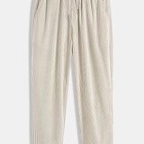 Corduroy Patchwork Shirt & Straight Leg Corduroy Pants Set