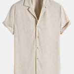 Short Sleeve Corduroy Revere Shirt