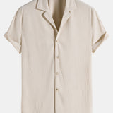 Short Sleeve Corduroy Revere Shirt