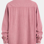 Corduroy Stand Collar Shirt