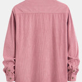 Corduroy Stand Collar Shirt