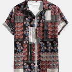 Paisley Floral Patchwork Print Shirt