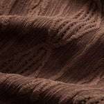 Geometric Jacquard Eyelet Cuban Shirt