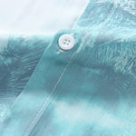 Ink Botanical Print Button Up Shirt