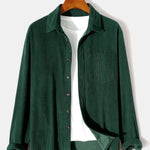 Long Sleeve Button Up Corduroy Shirt
