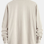 Long Sleeve Corduroy Cuban Collar Shirt