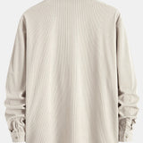 Long Sleeve Corduroy Cuban Collar Shirt