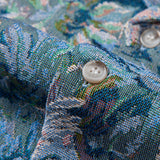 Painted Floral Jacquard Cuban Shirt