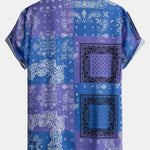 Paisley Bandana Print Button Up Shirt