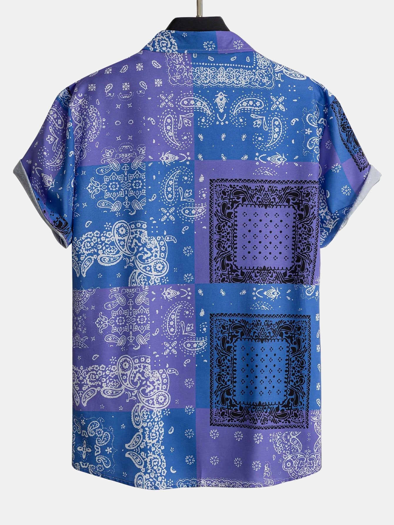 Paisley Bandana Print Button Up Shirt