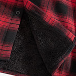 Fleece Lined Plaid Hooded Shirt