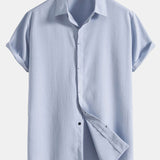 Crinkled Concealed Fly Shirt